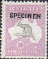 10/- Grey/Pink SPECIMEN